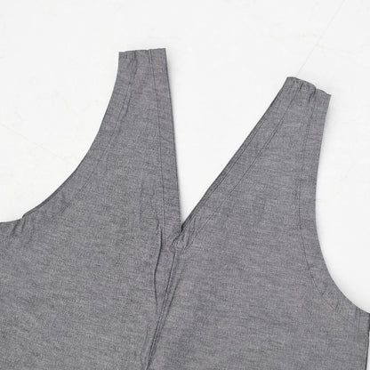 prit [プリット] 綿麻ストレッッチVネックオールインワン [P71629] オールインワン・Vネック・ゆったりシルエット・LADY'S [2026SS]