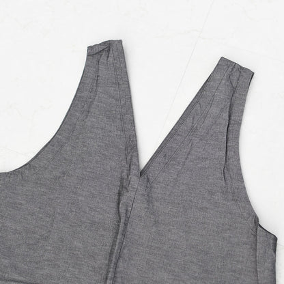 prit [プリット] 綿麻ストレッッチVネックオールインワン [P71629] オールインワン・Vネック・ゆったりシルエット・LADY'S [2026SS]