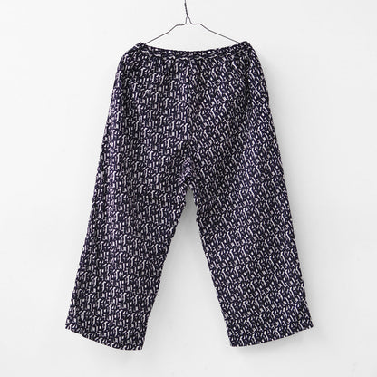 prit [プリット] 80/1ローンミラクルウェーブ加工幾何学プリントワイドパンツ [P72516]  [2025SS]