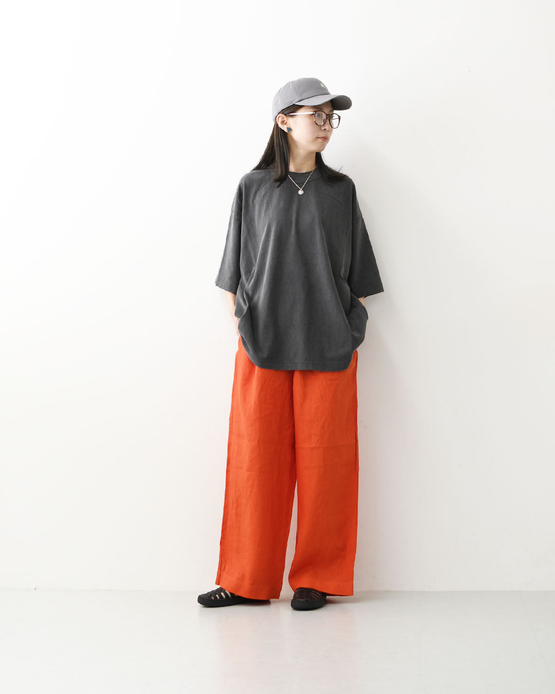 prit [プリット] 40/1フレンチリネンパジャマパンツ [P72610] フレンチリネン・イージーパンツ・パジャマパンツ・リラックスパンツ・ゆったっりシルエット・ワイドパンツ・LADY'S [2026SS]