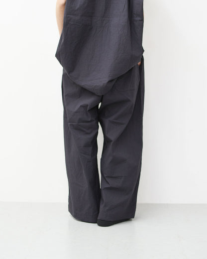 prit [プリット] コットンリネンワッシャー中白染めタックワイドパンツ [P72614] イージーパンツ・リラックスパンツ・ゆったっりシルエット・ワイドパンツ・ヴィンテージ・LADY'S [2026SS]