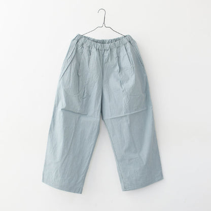 prit [プリット] コットンリネンワッシャー中白染めタックワイドパンツ [P72614] イージーパンツ・リラックスパンツ・ゆったっりシルエット・ワイドパンツ・ヴィンテージ・LADY'S [2026SS]