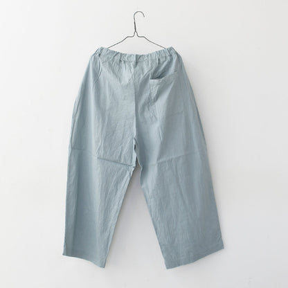 prit [プリット] コットンリネンワッシャー中白染めタックワイドパンツ [P72614] イージーパンツ・リラックスパンツ・ゆったっりシルエット・ワイドパンツ・ヴィンテージ・LADY'S [2026SS]