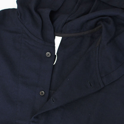 prit [プリット] 2/48ウール綾織フードプルオーバーシャツ [P80620] フード付きシャツ・ウールシャツ・ゆったりシルエット・LADY'S [2025AW]