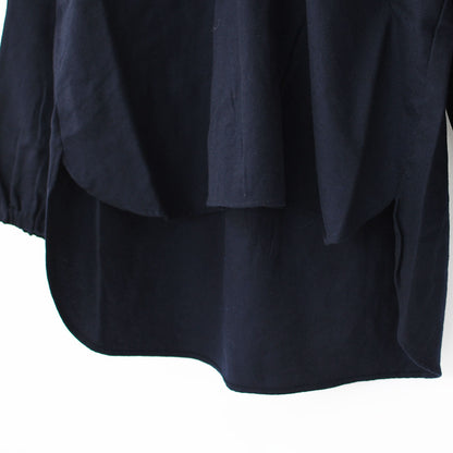 prit [プリット] 2/48ウール綾織フードプルオーバーシャツ [P80620] フード付きシャツ・ウールシャツ・ゆったりシルエット・LADY'S [2025AW]