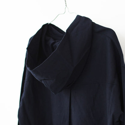 prit [プリット] 2/48ウール綾織フードプルオーバーシャツ [P80620] フード付きシャツ・ウールシャツ・ゆったりシルエット・LADY'S [2025AW]