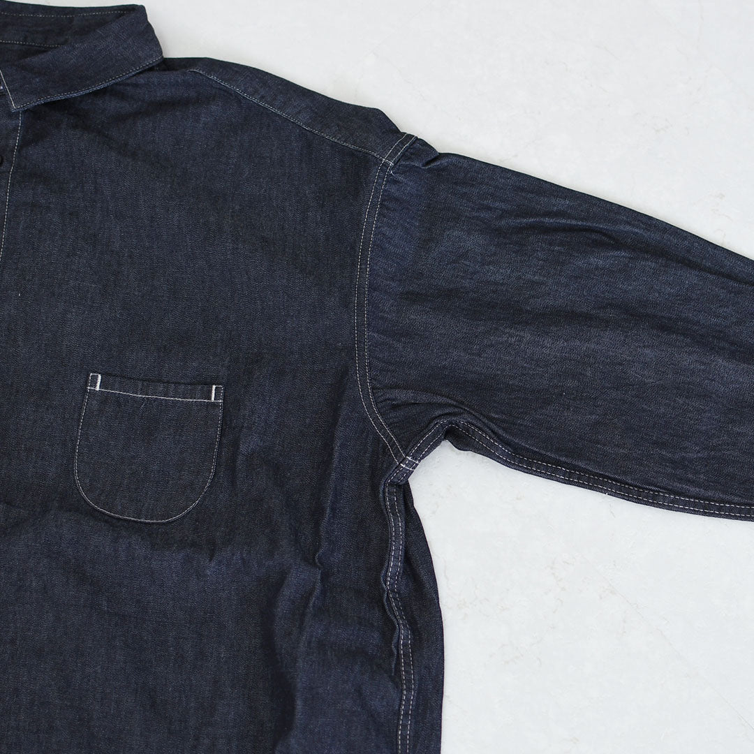 prit [プリット] 6ozデニム レギュラーカラーシャツ [P80644] デニムシャツ・ライトデニム・レギュラーカラー・LADY'S [2025AW]