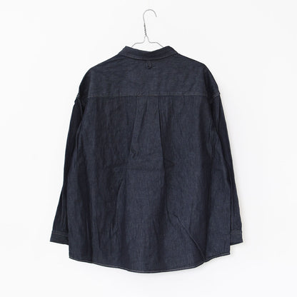 prit [プリット] 6ozデニム レギュラーカラーシャツ [P80644] デニムシャツ・ライトデニム・レギュラーカラー・LADY'S [2025AW]