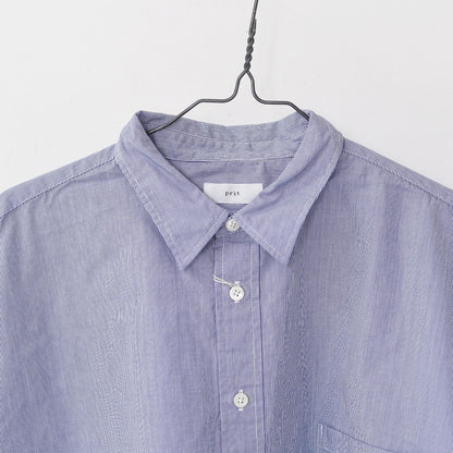 prit [プリット] 40/1ブロードストライプ　レギュラーカラービッグシャツ [P80652] ストライツシャツ・ビッグシルエット・レギュラーカラー・コットン・LADY'S [2025AW]