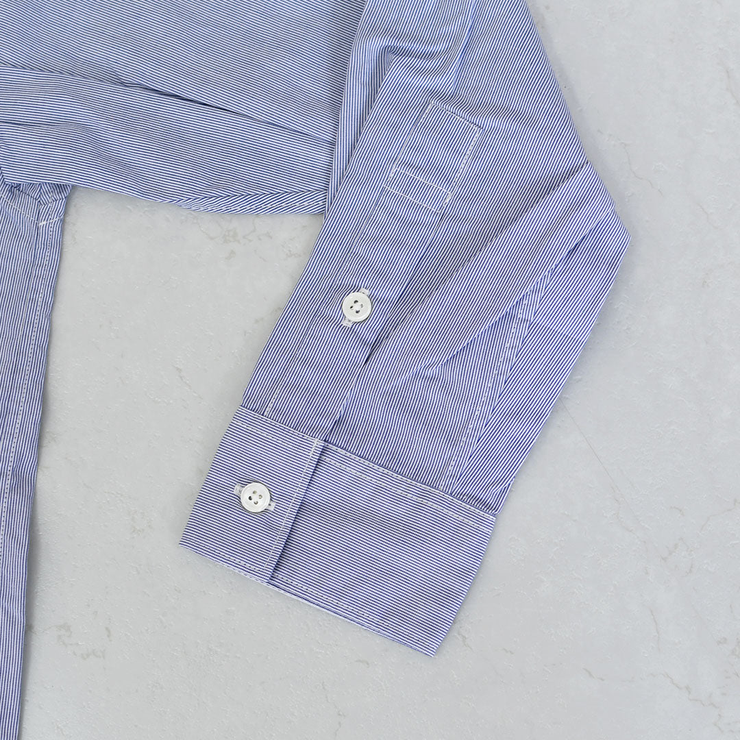 prit [プリット] 40/1ブロードストライプ　レギュラーカラービッグシャツ [P80652] ストライツシャツ・ビッグシルエット・レギュラーカラー・コットン・LADY'S [2025AW]