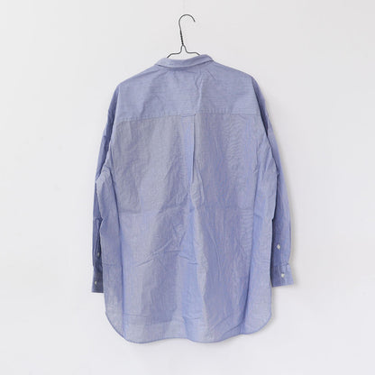 prit [プリット] 40/1ブロードストライプ　レギュラーカラービッグシャツ [P80652] ストライツシャツ・ビッグシルエット・レギュラーカラー・コットン・LADY'S [2025AW]