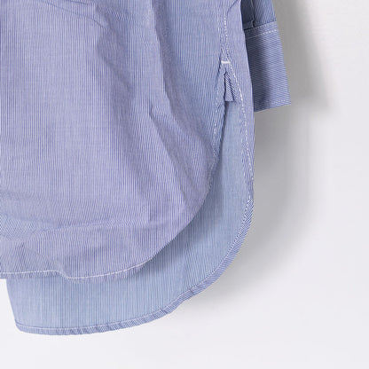 prit [プリット] 40/1ブロードストライプ　レギュラーカラービッグシャツ [P80652] ストライツシャツ・ビッグシルエット・レギュラーカラー・コットン・LADY'S [2025AW]