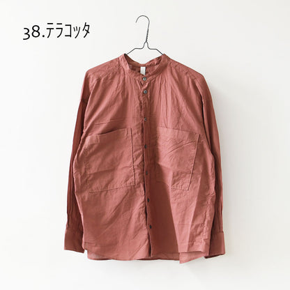 prit [プリット] 100/2甘ボイルスタンドカラーポケットシャツ [p80713] スタンドカラー・LADY'S [2026AW]