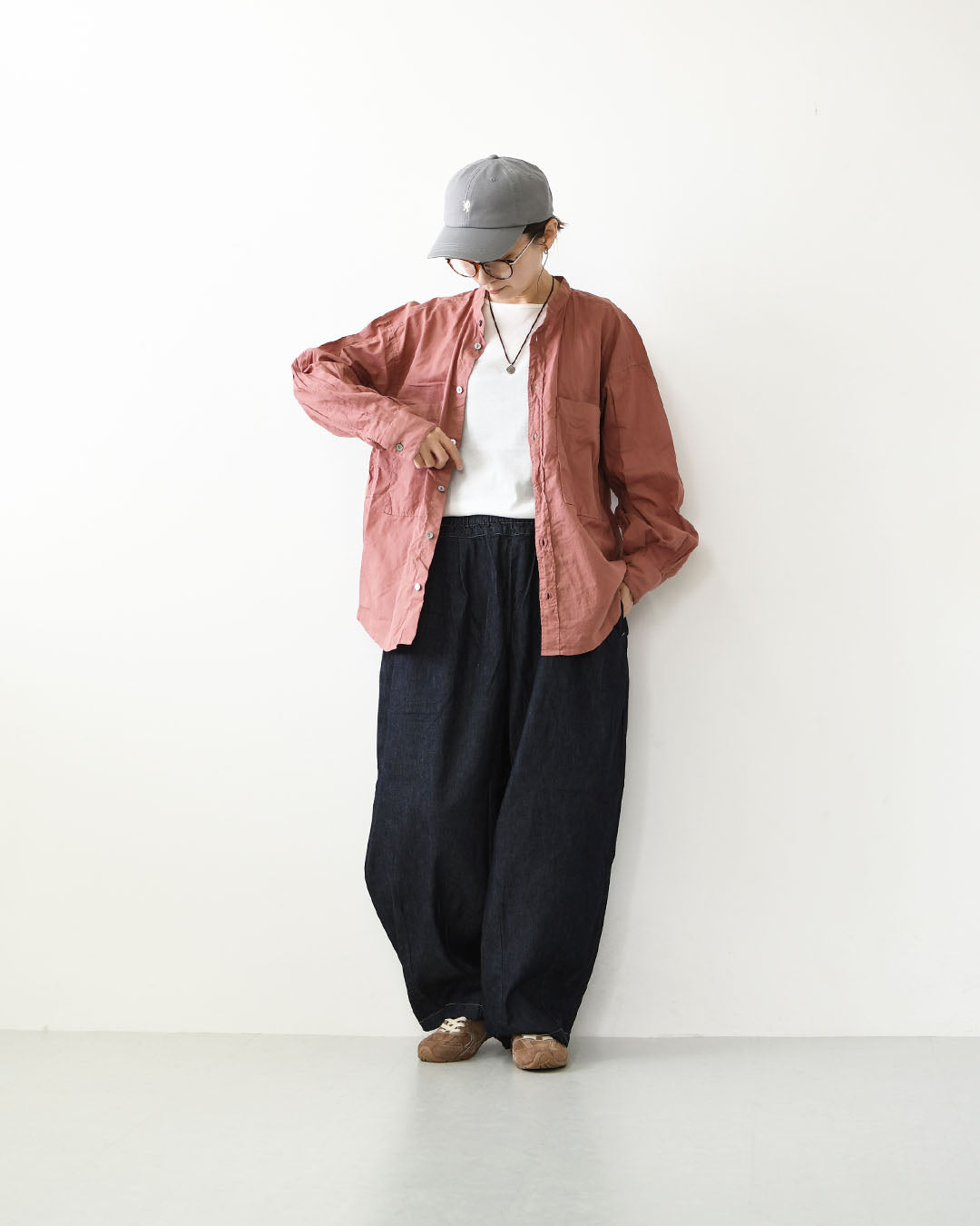 prit [プリット] 100/2甘ボイルスタンドカラーポケットシャツ [p80713] スタンドカラー・LADY'S [2026AW]