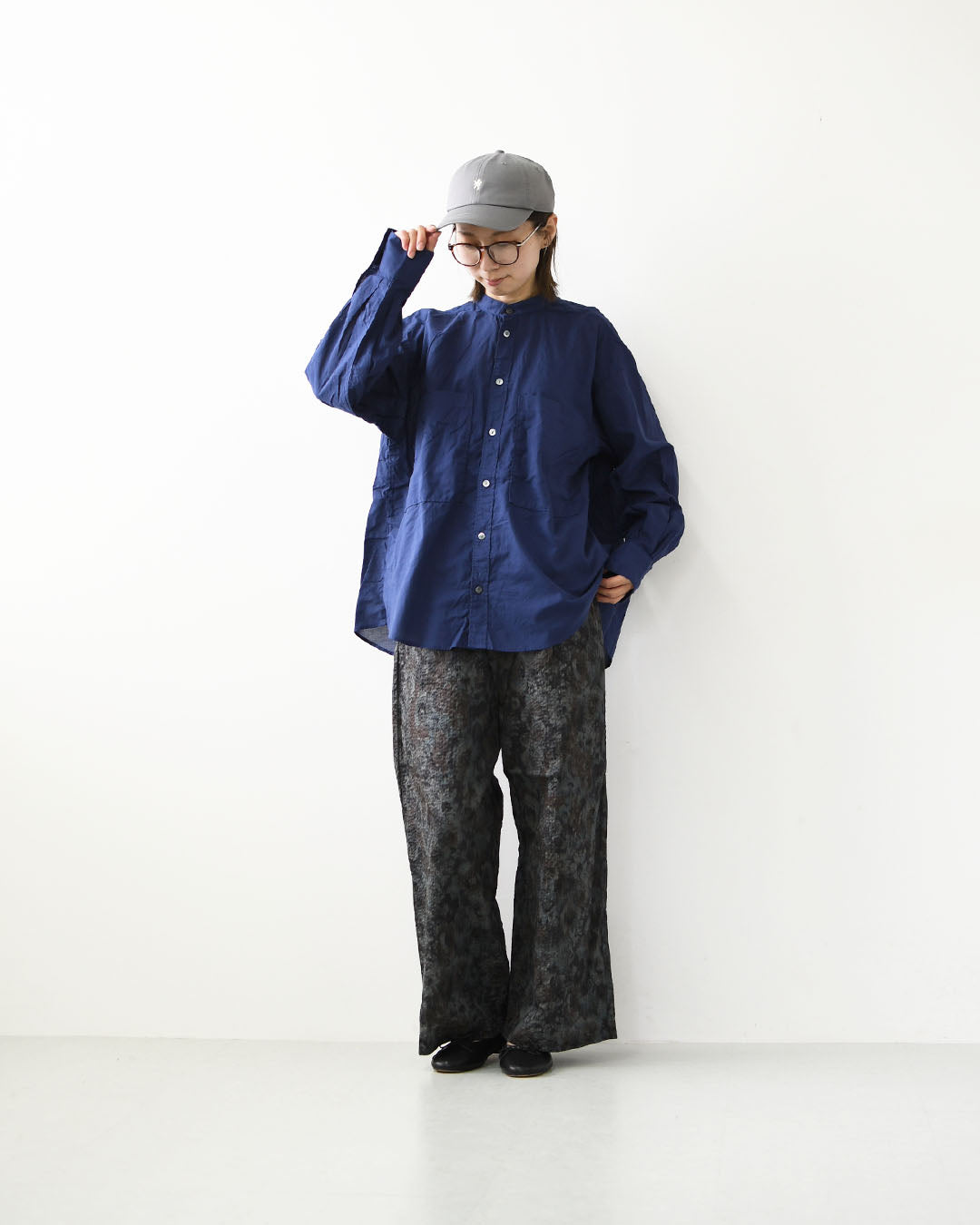 prit [プリット] 100/2甘ボイルスタンドカラーポケットシャツ [p80713] スタンドカラー・LADY'S [2026AW]