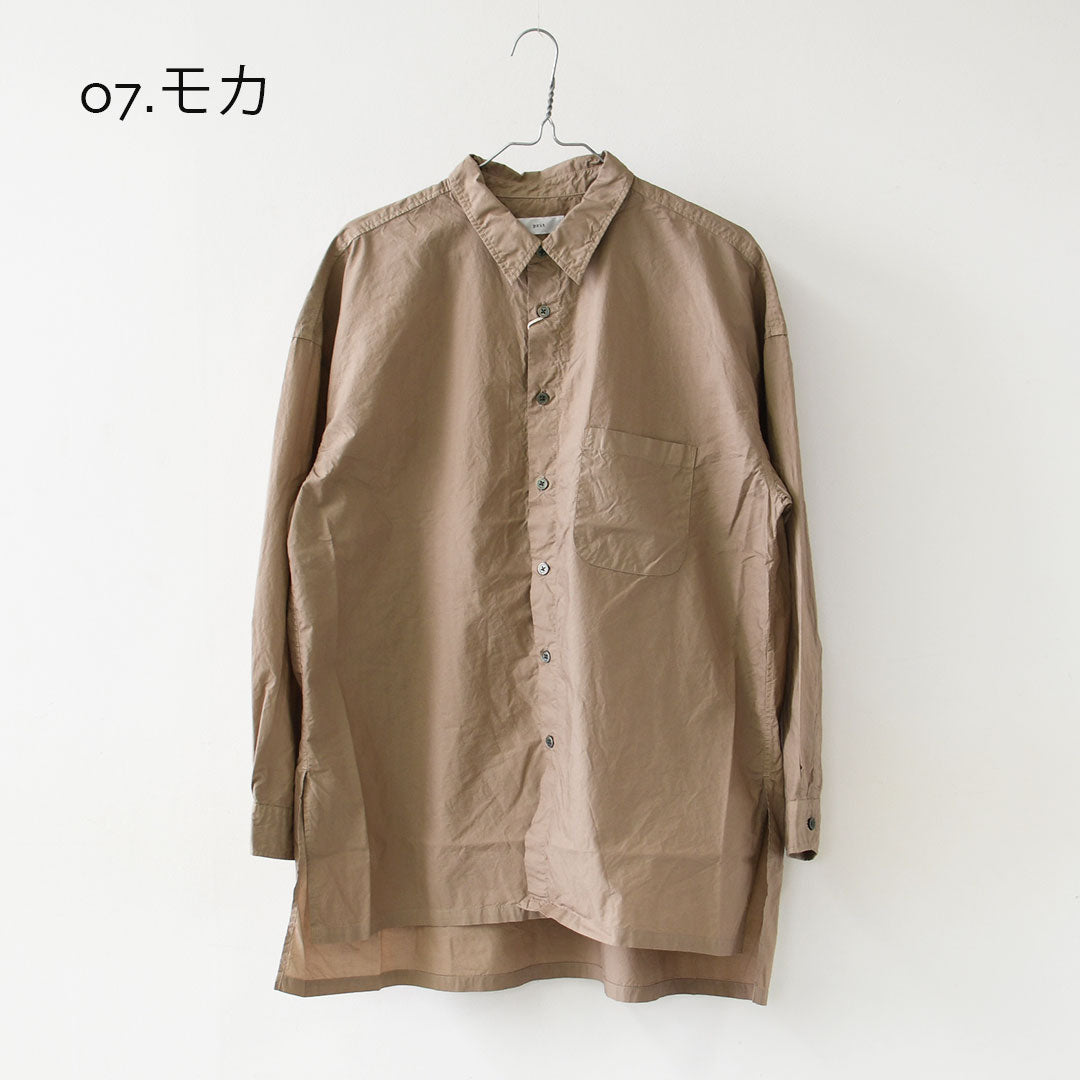 prit [プリット] 80/1タイプライターレギュラーカラーオーバーサイズロングシャツ [p80753] オーバーサイズ・ゆったりサイズ・羽織り・LADY'S [2026AW]