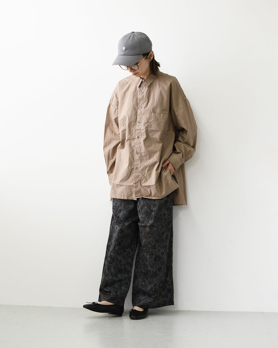 prit [プリット] 80/1タイプライターレギュラーカラーオーバーサイズロングシャツ [p80753] オーバーサイズ・ゆったりサイズ・羽織り・LADY'S [2026AW]