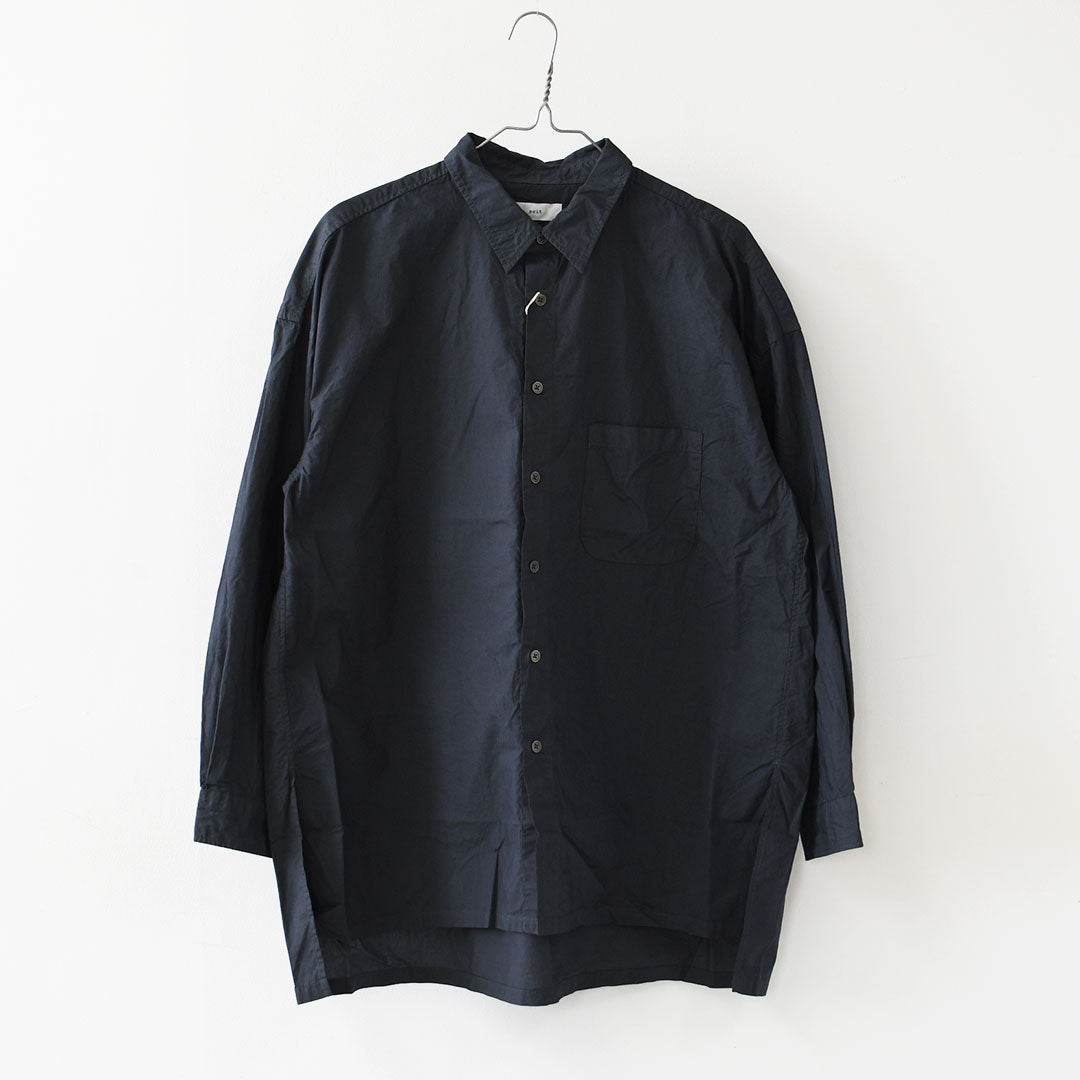 prit [プリット] 80/1タイプライターレギュラーカラーオーバーサイズロングシャツ [p80753] オーバーサイズ・ゆったりサイズ・羽織り・LADY'S [2026AW]