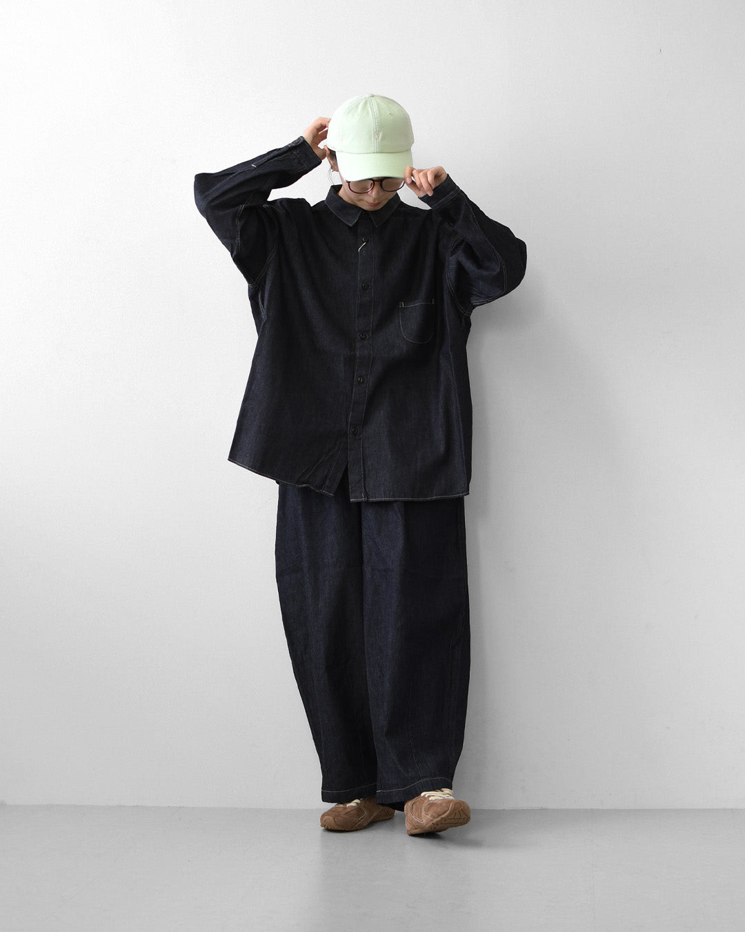 prit [プリット] 6ozデニムレギュラーカラーシャツ [p80757] レギュラーカラー・デニム・LADY'S [2026AW]