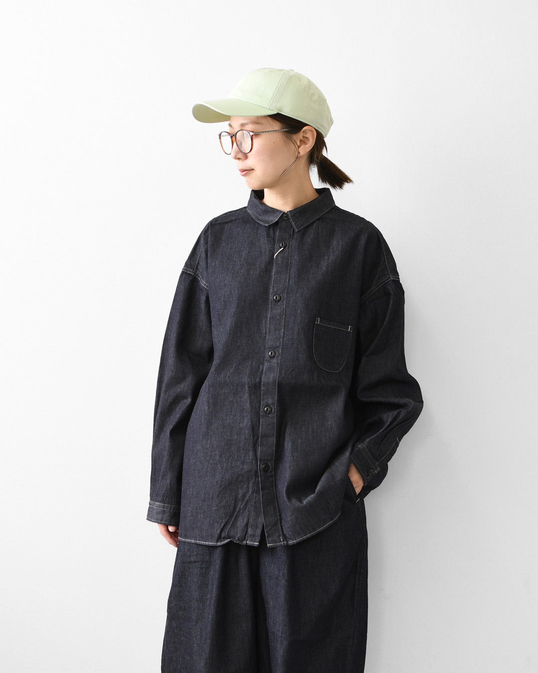 prit [プリット] 6ozデニムレギュラーカラーシャツ [p80757] レギュラーカラー・デニム・LADY'S [2026AW]