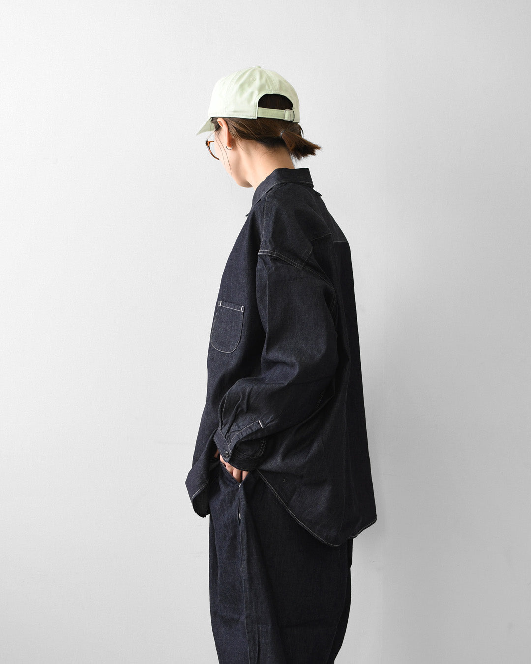 prit [プリット] 6ozデニムレギュラーカラーシャツ [p80757] レギュラーカラー・デニム・LADY'S [2026AW]
