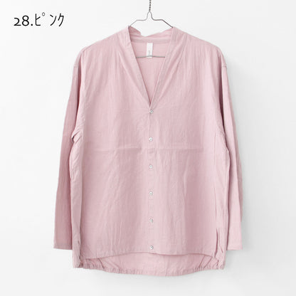 prit [プリット] 20/1リネンコットンボイル 裾ゴムカーディガン [P81510] [2025SS]