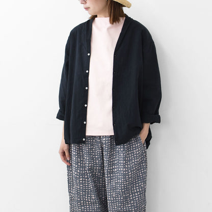 prit [プリット] 20/1リネンコットンボイル 裾ゴムカーディガン [P81510] [2025SS]