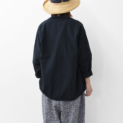 prit [プリット] 20/1リネンコットンボイル 裾ゴムカーディガン [P81510] [2025SS]