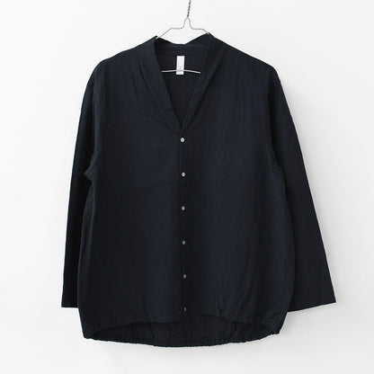prit [プリット] 20/1リネンコットンボイル 裾ゴムカーディガン [P81510] [2025SS]