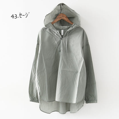 prit [プリット] エアリーコットンフードプルオーバーシャツ [P81519] [2025SS]