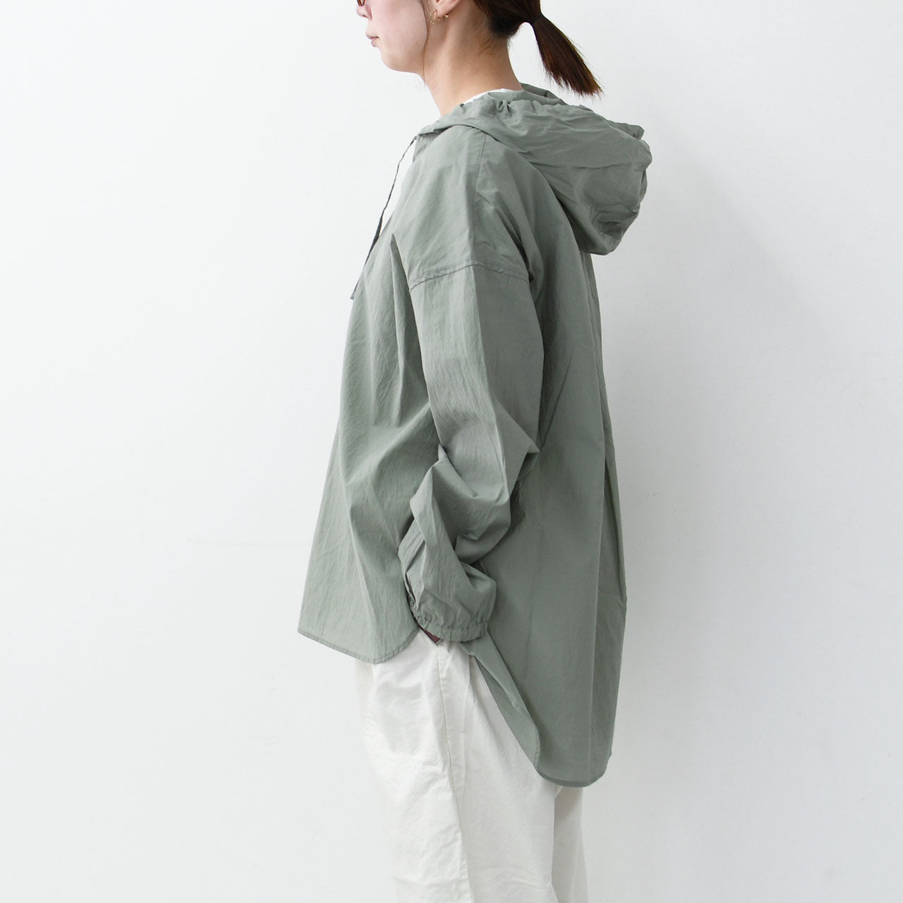 prit [プリット] エアリーコットンフードプルオーバーシャツ [P81519] [2025SS]