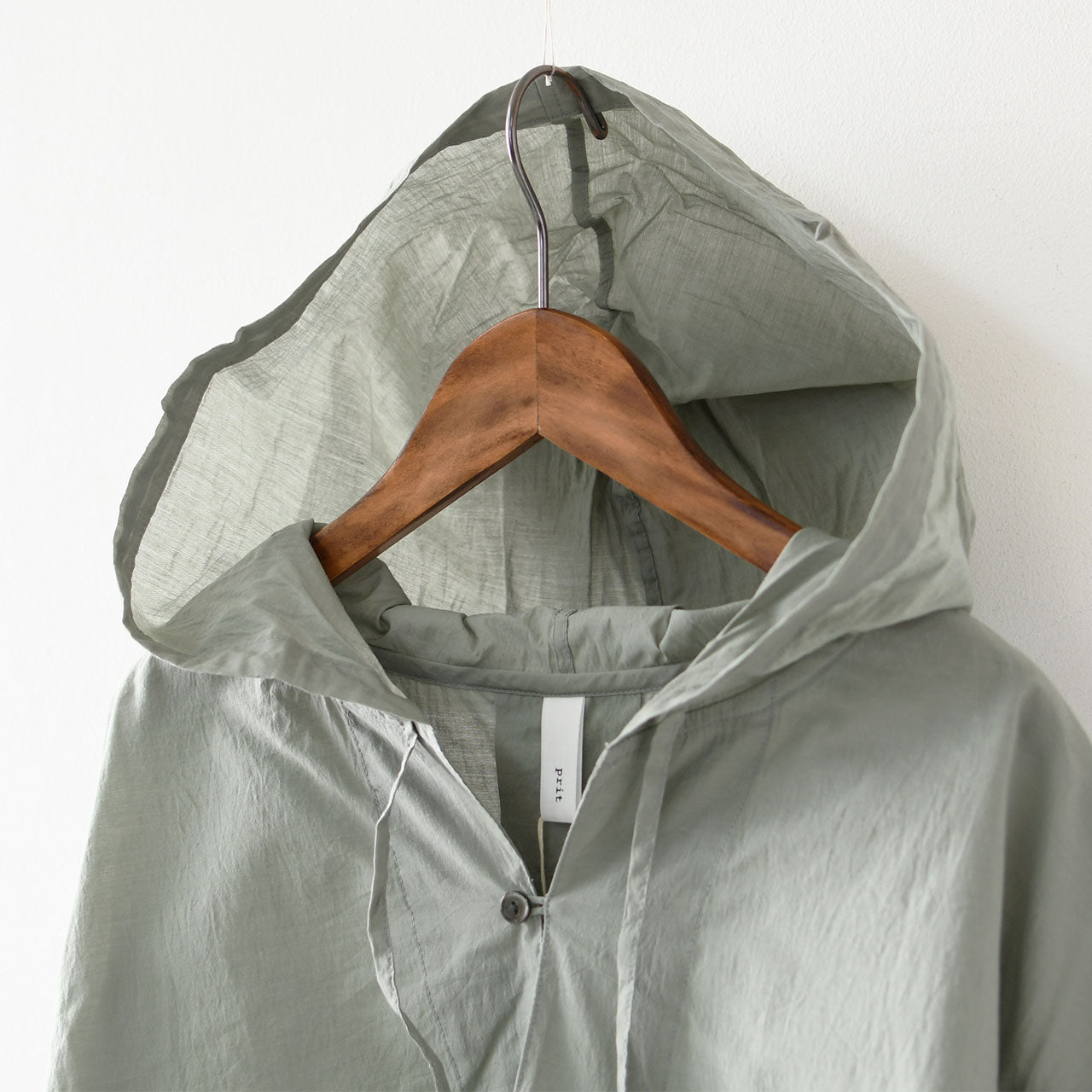 prit [プリット] エアリーコットンフードプルオーバーシャツ [P81519] [2025SS]