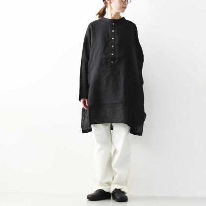 prit [プリット] 60/1フレンチリネン スタンドカラープルオーバーチュニック [P81544] [2025SS]