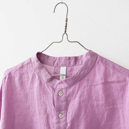 prit [プリット] 60/1フレンチリネン スタンドカラープルオーバーチュニック [P81544] [2025SS]