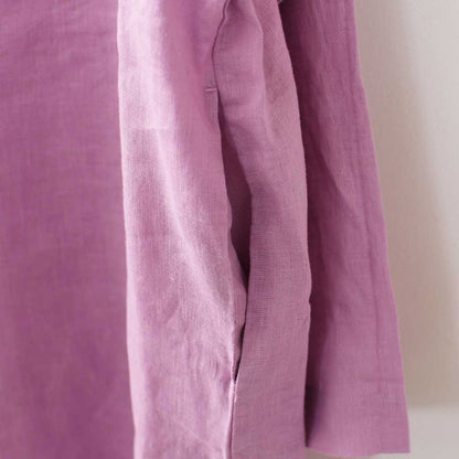 prit [プリット] 60/1フレンチリネン スタンドカラープルオーバーチュニック [P81544] [2025SS]