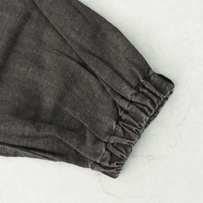 prit [プリット] リネンコットン交織平織ピグメント加工ノーカラービッグシャツ  [P81602] ヴィンテージ風・長袖・オーバーサイズ・ゆったりサイズ・ドロップショルダー・ライトアウター・羽織り・ノーカラー・LADY'S [2026SS]