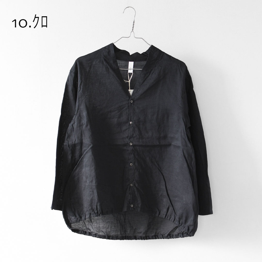 prit [プリット] ラミーバイオクラス裾ゴムカーディガン [P81619] スタンドカラー・オーバーサイズ・ゆったりサイズ・チェック柄・ドロップショルダー・LADY'S [2026SS]