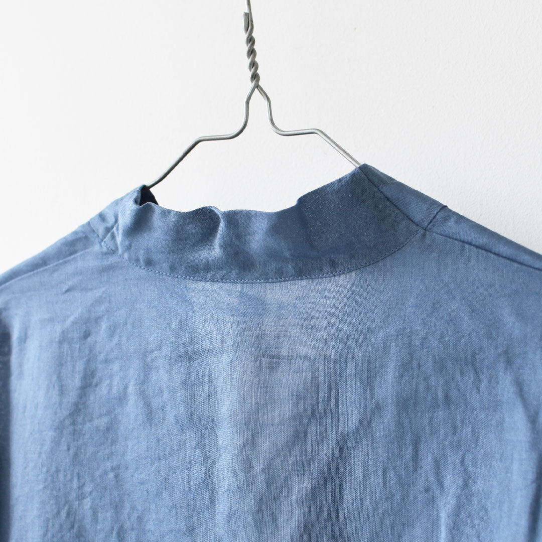 prit [プリット] ラミーバイオクラス裾ゴムカーディガン [P81619] スタンドカラー・オーバーサイズ・ゆったりサイズ・チェック柄・ドロップショルダー・LADY'S [2026SS]