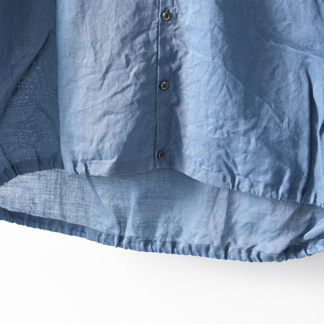 prit [プリット] ラミーバイオクラス裾ゴムカーディガン [P81619] スタンドカラー・オーバーサイズ・ゆったりサイズ・チェック柄・ドロップショルダー・LADY'S [2026SS]