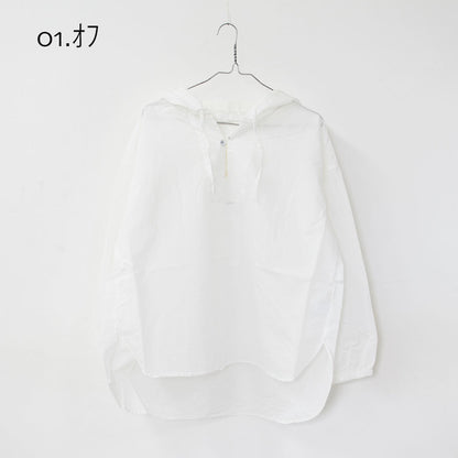 prit [プリット] エアリーコットンフードプルオーバーシャツ [P81628] フード付きシャツ・プルオーバーシャツ・ゆったりシルエット・LADY'S [2026SS]