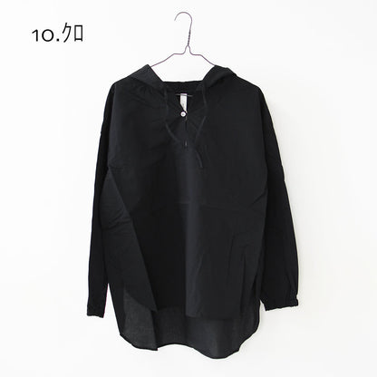 prit [プリット] エアリーコットンフードプルオーバーシャツ [P81628] フード付きシャツ・プルオーバーシャツ・ゆったりシルエット・LADY'S [2026SS]