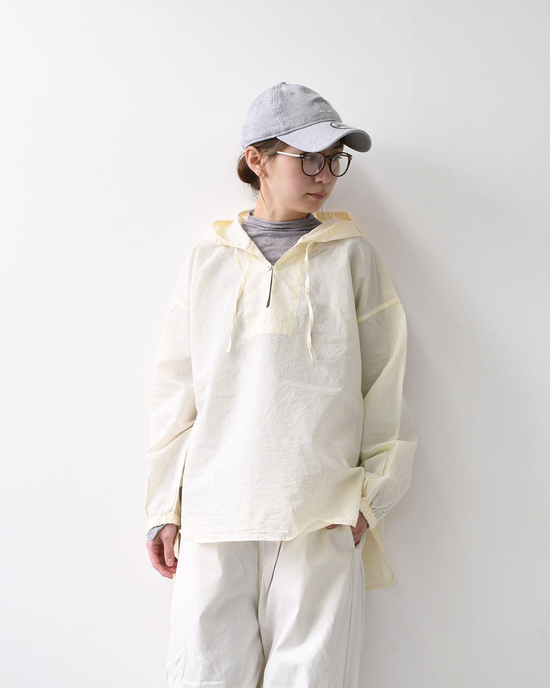 prit [プリット] エアリーコットンフードプルオーバーシャツ [P81628] フード付きシャツ・プルオーバーシャツ・ゆったりシルエット・LADY'S [2026SS]