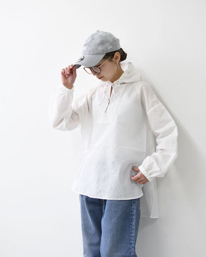 prit [プリット] エアリーコットンフードプルオーバーシャツ [P81628] フード付きシャツ・プルオーバーシャツ・ゆったりシルエット・LADY'S [2026SS]