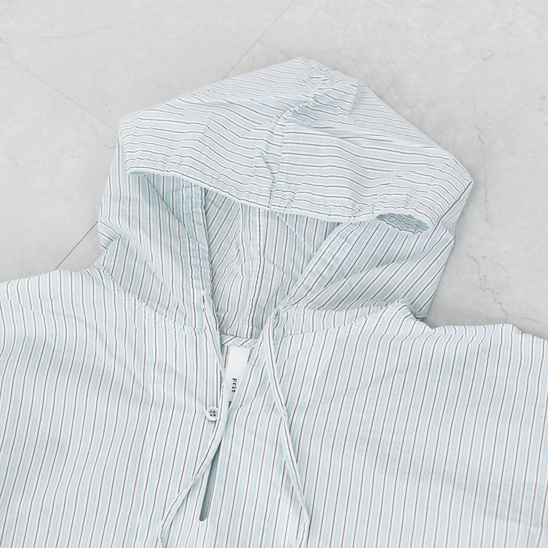 prit [プリット] エアリーコットンフードプルオーバーシャツ [P81628] フード付きシャツ・プルオーバーシャツ・ゆったりシルエット・LADY'S [2026SS]