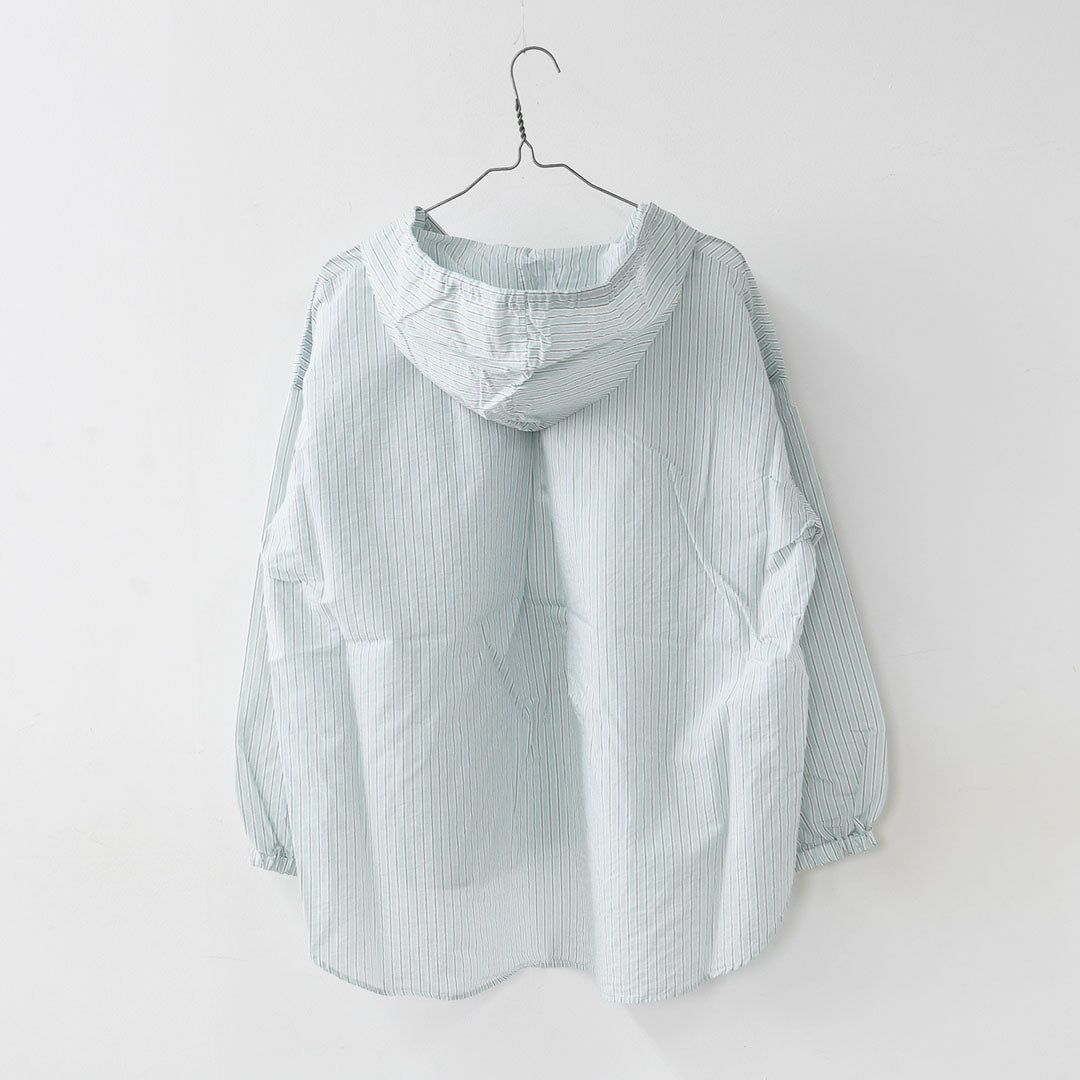 prit [プリット] エアリーコットンフードプルオーバーシャツ [P81628] フード付きシャツ・プルオーバーシャツ・ゆったりシルエット・LADY'S [2026SS]