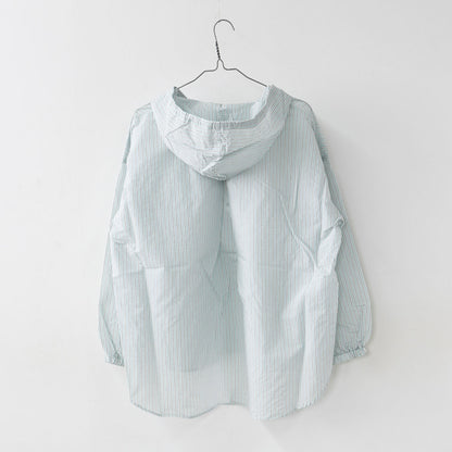 prit [プリット] エアリーコットンフードプルオーバーシャツ [P81628] フード付きシャツ・プルオーバーシャツ・ゆったりシルエット・LADY'S [2026SS]