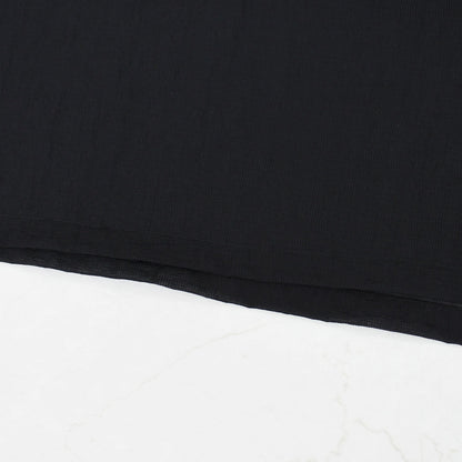 prit [プリット] ナイロンシアーペーパーリップストップ5分袖Tシャツ  [P82602] シアー素材・5部袖・オーバーサイズ・ゆったりサイズ・プルオーバー・透け感・LADY'S [2026SS]