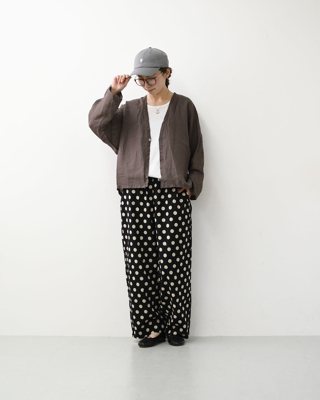 prit [プリット] 160/1ラミーワンボタンカーディガン [P82629] ・ラミーカーディガン・シアーカーディガン・Vネック・七分袖カーディガン・長袖カーディガン・ゆったりシルエット・LADY'S [2026SS]