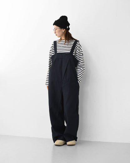 prit [プリット] 綾ピケストレッチ ビッグタックサロペット [P90602] サロペット・ビッグタック・ストレートシルエット・LADY'S [2025AW]