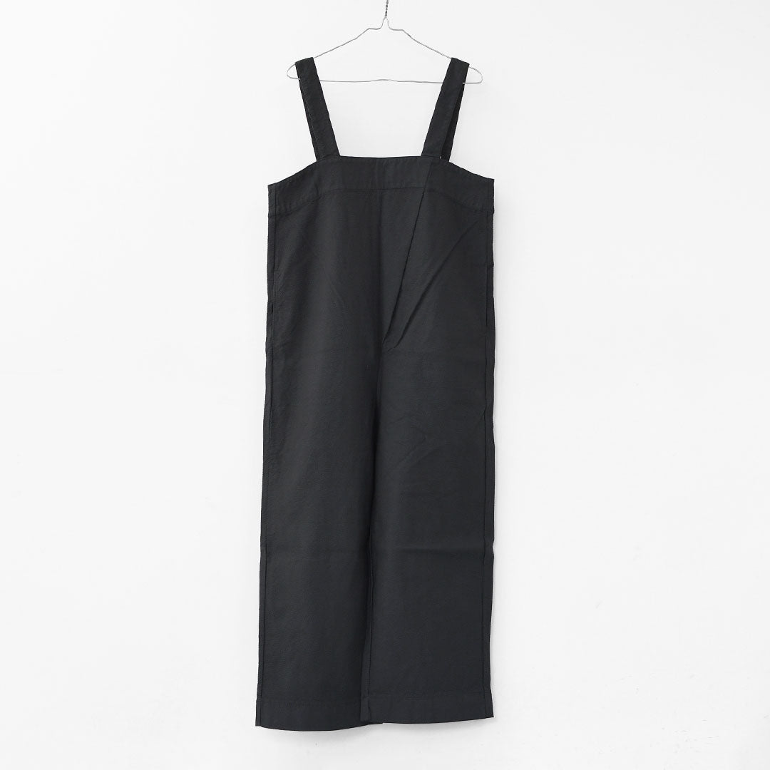 prit [プリット] 綾ピケストレッチ ビッグタックサロペット [P90602] サロペット・ビッグタック・ストレートシルエット・LADY'S [2025AW]